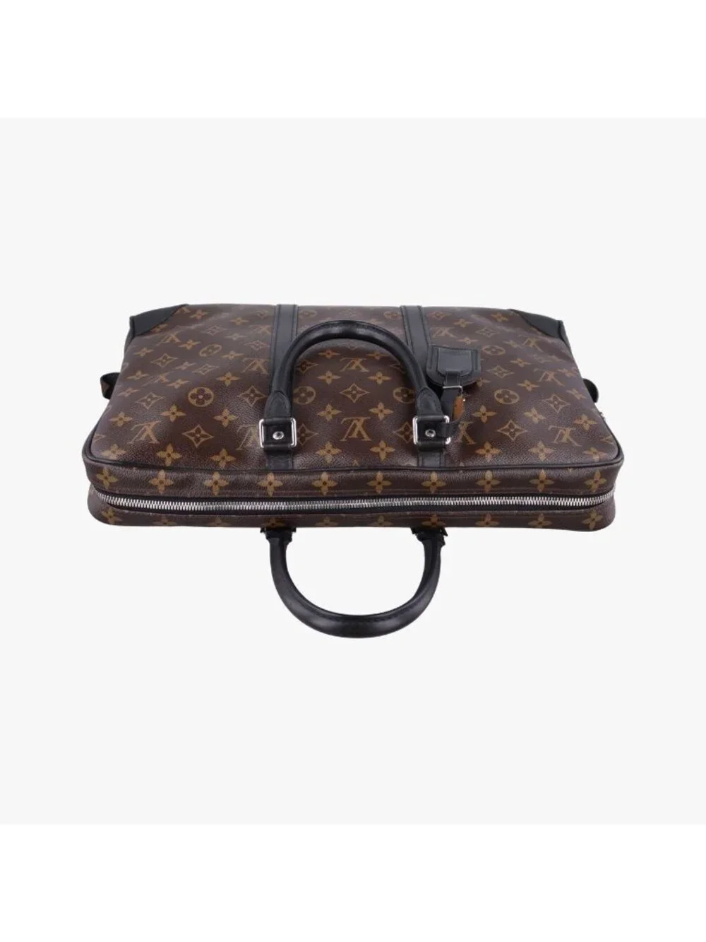 Louis Vuitton Porte Documents Voyage Monogram Brown Canvas Business Bag